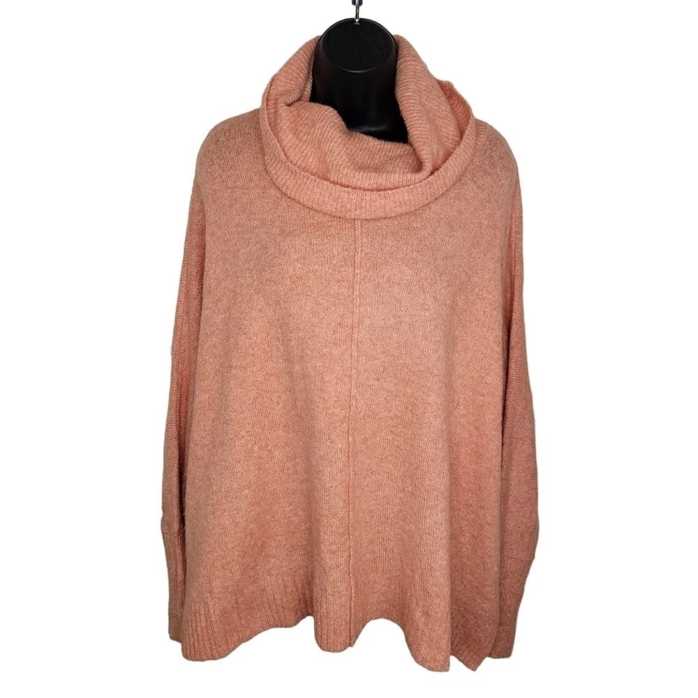 Becool Nwt orange oversized cowl neck sweater size M/L